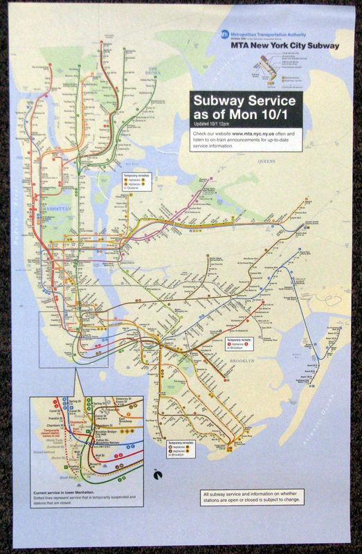 Nyc Subway Map 2001 2001 World Trade Center Terrorist Attack Map October 1 - Goodstuffnowllc